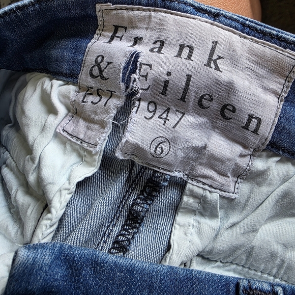 Frank & Eileen Wicklow Italian Chino Performance Pants Raw Hem Denim 6 - Picture 3 of 7